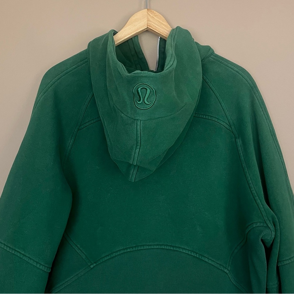 {Lululemon} Scuba Oversized Half-Zip Hoodie Sweatshirt in Green - Womens M/L - Picture 5 of 8